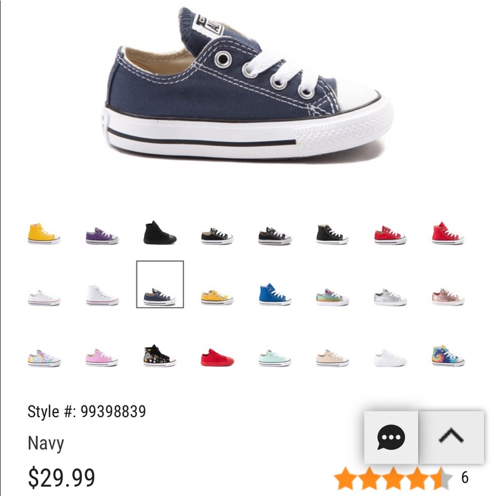 Toddler size 5 Navy Converse